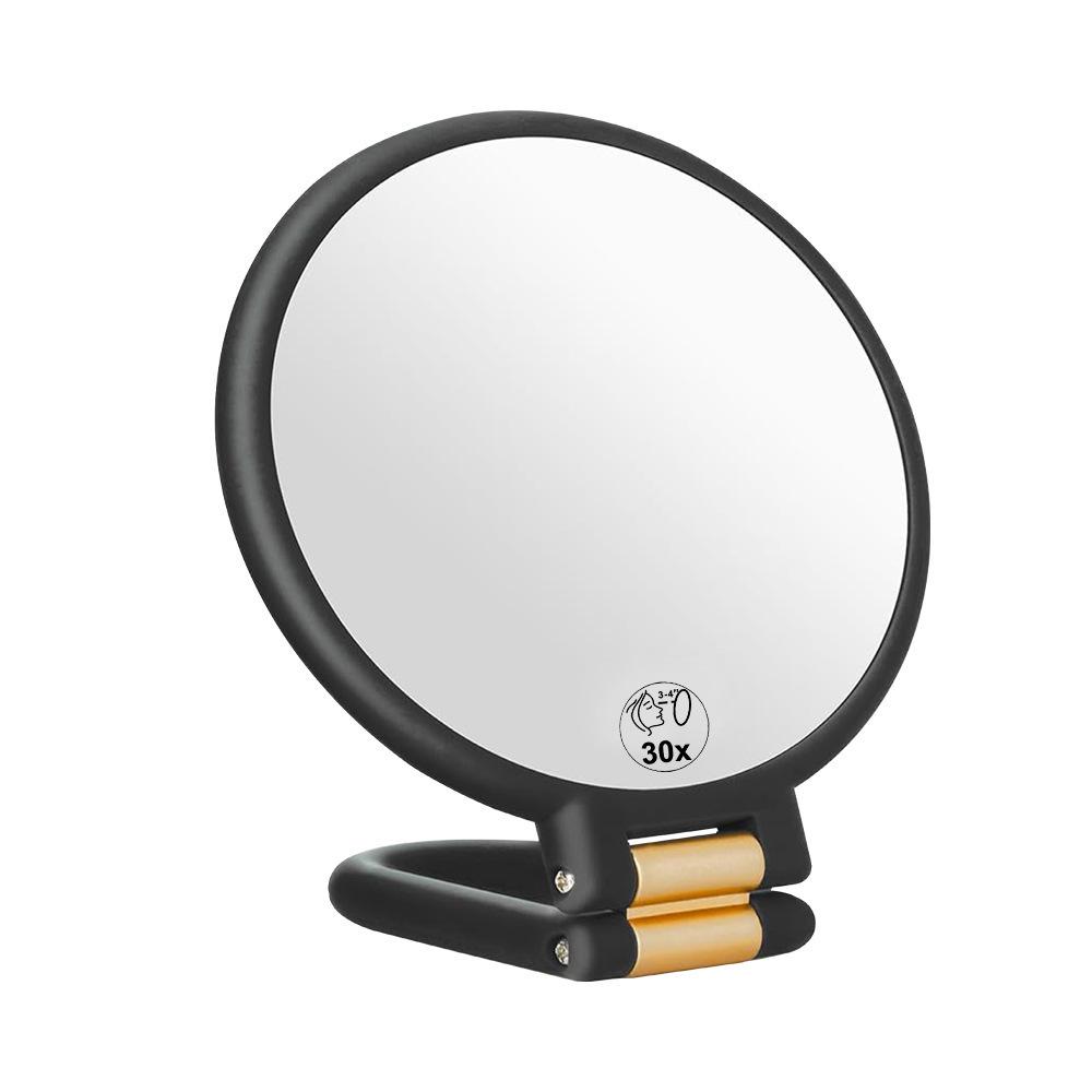 Hochauflösender 10X-40X Handheld Klapp-Vergrößerungs-Kosmetikspiegel