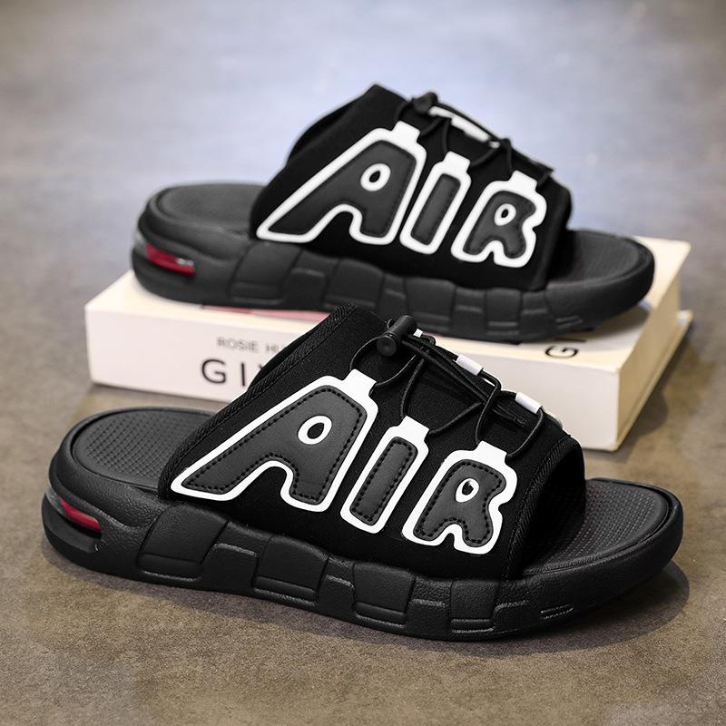 Velká velikost vzduchový polštář Pantofle značky Air tide letní nošení móda protiskluzové venkovní silná podrážka plážové jednoslovné nazouváky pánské