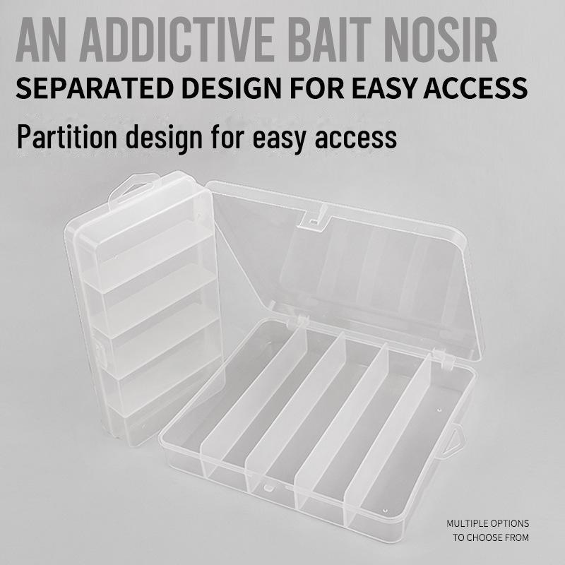 Transparent Hard Bait Box - Fishing Tackle Organizer with Nano Pencil Slot