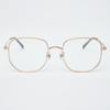 Alloaiweeo [Illusionist] Oversized Square Titanium Rose Gold Eyeglass Frame Il8403 2424G
