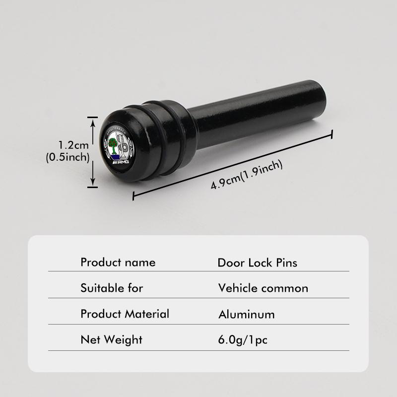 2/4pcs Car Security Window Door Lock Pull Pins Aluminum Interior For Mercedes Benz AMG W202 W212 W213 W220 W221 W222 C180 C200