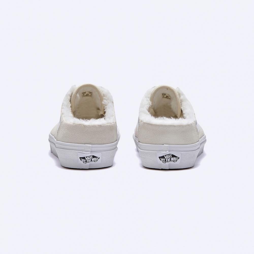 Vans Old School Mule Suede White Asparagus Sherpa Vn0a4p3ytc71