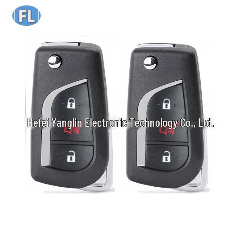 2+1 Button Folding Remote Control for Post-2015 Toyota Taiwan, 433 MHz, No Chip