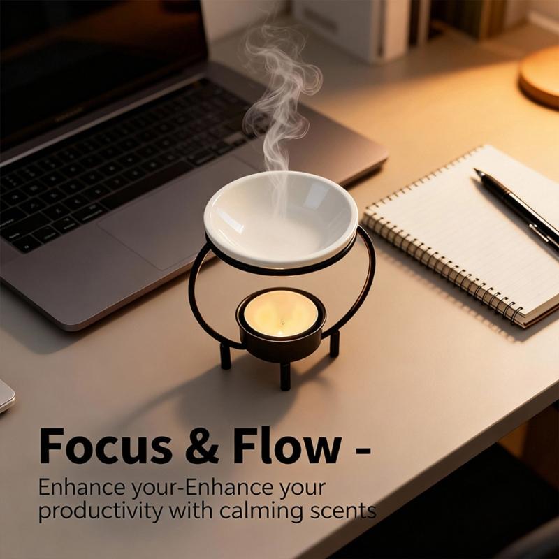 Ceramic Essential Oil Burners Wax Melt Burners Aromatherapys Holder Candle Tealight Holder Christmas Housewarmings Gift