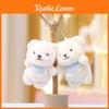 Bear Charming In Belly Wrap Plush Toy Lovable Fluffy Keychain Charm Bags For