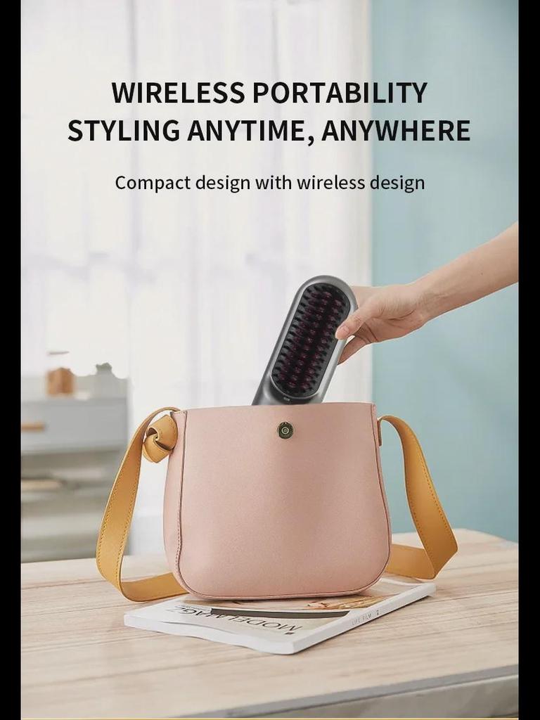 Portable USB Wireless Ion Hair Straightener Comb