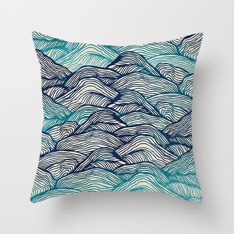 Bohemia Pillows Decor Home Ative  Car Sofa Cushion Cover Bed Pillowcase Boho Pillow Turquoise