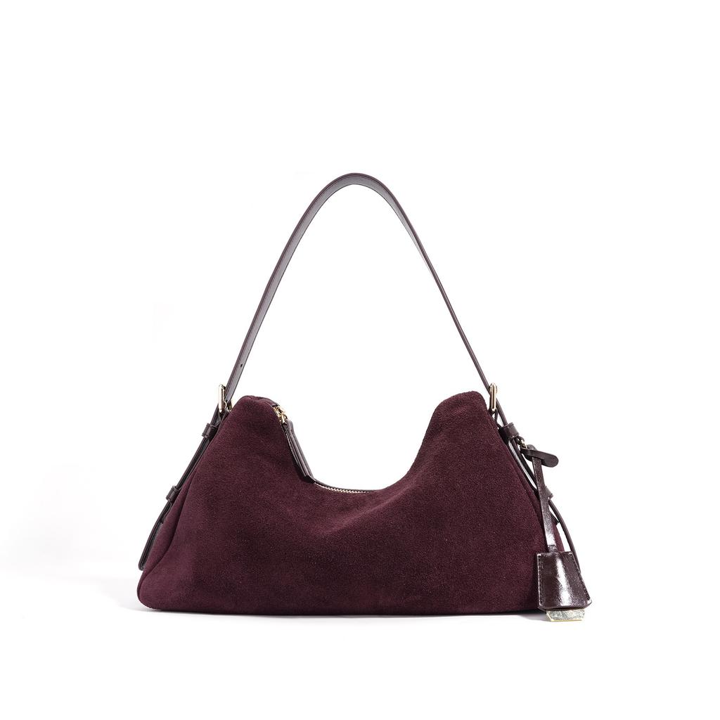 Geantă de sub braț nouă pentru femei din piele de vacă, geantă de mână la modă, geantă de umăr de mare capacitate