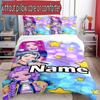 Set copripiumino 3 pezzi (1*Copripiumino + 2*Federe, Senza Nucleo), Set Biancheria da Letto Personalizzato con Nome KPop Cacciatori di Demoni, Decorazione Camera da Letto Casa Regalo