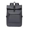 Outdoor Men's Backpack Anti-splashing Travel Backpack Large Capacity Pu Leisure Computer Backpack Student Bag