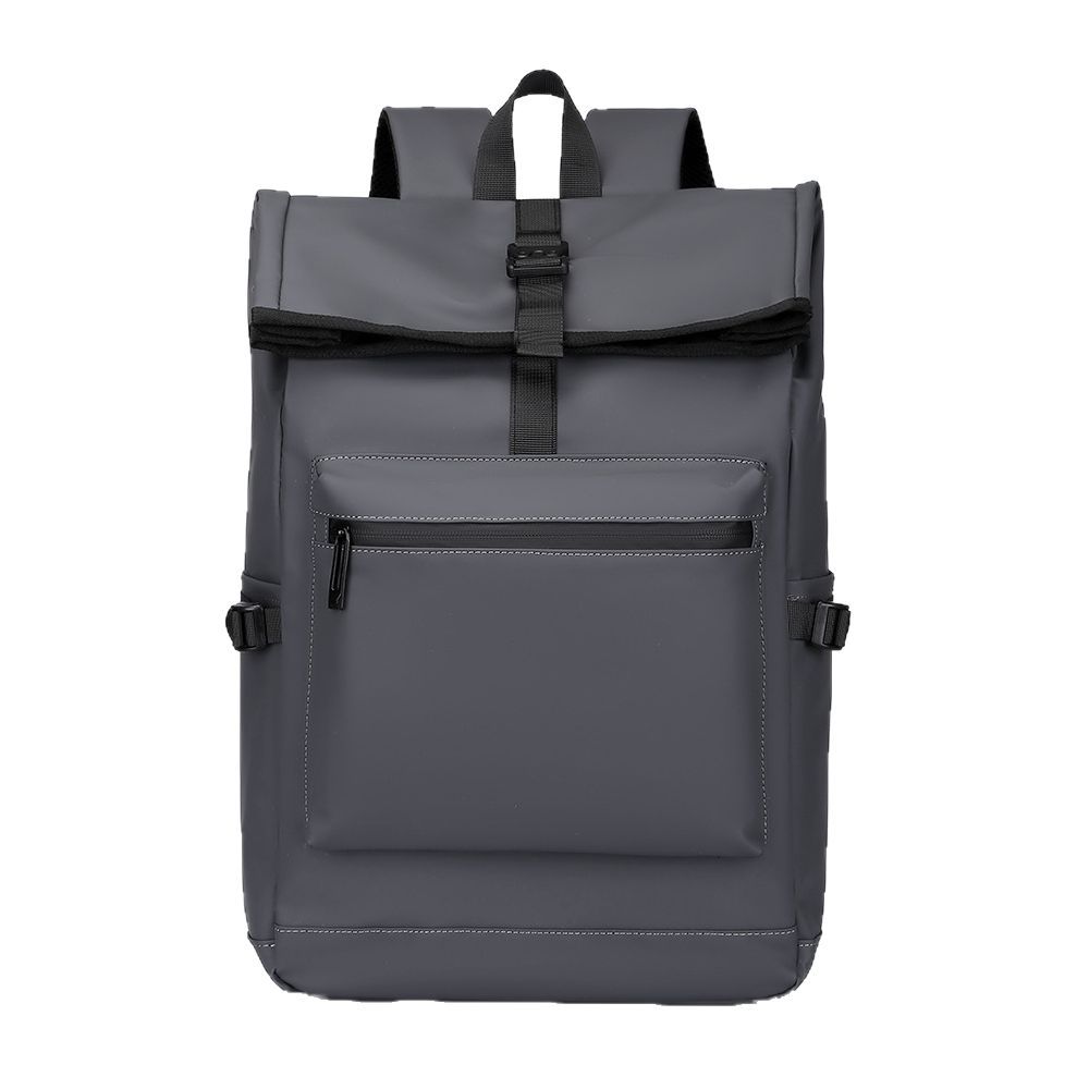 Outdoor Men's Backpack Anti-splashing Travel Backpack Large Capacity Pu Leisure Computer Backpack Student Bag