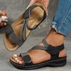 Summer Open Toes Casual Sandals for Women's Comfortable Wedge Heeled Roman Style Breathable Beach Sandals