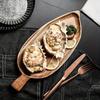 1PCS Serving Wooden Tray Restaurant Western Food Plate Japanese Creative Breakfast Wooden Plate Sushi Dessert Fruit