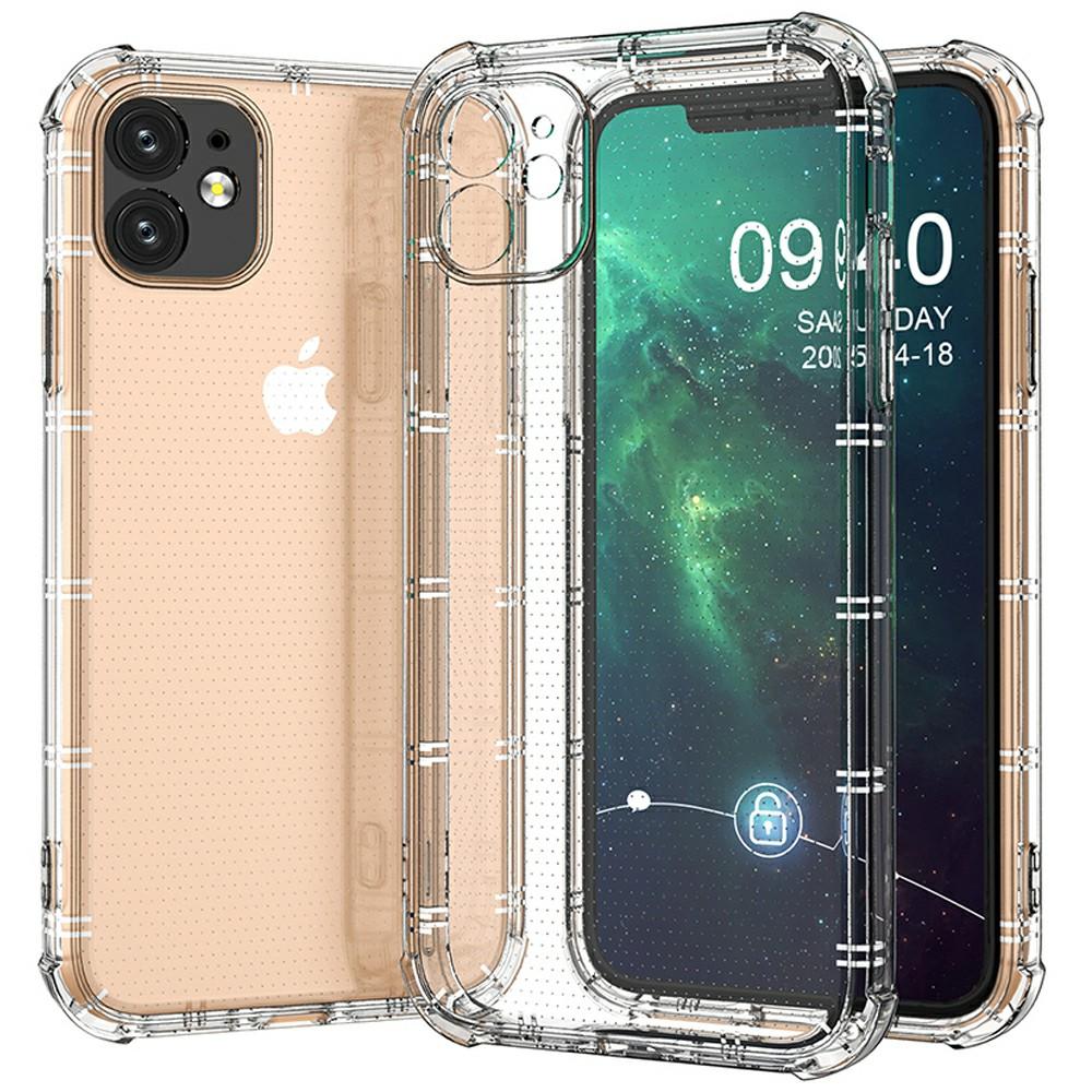 

SHANWO Чехол для iPhone 11 Прямой край Прозрачный Противоударный ТПУ Задняя крышка для телефона A