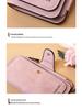 High-End Ladies Tri-Fold Wallet: Frosted PU, Multi-Card Slots, Coin Purse