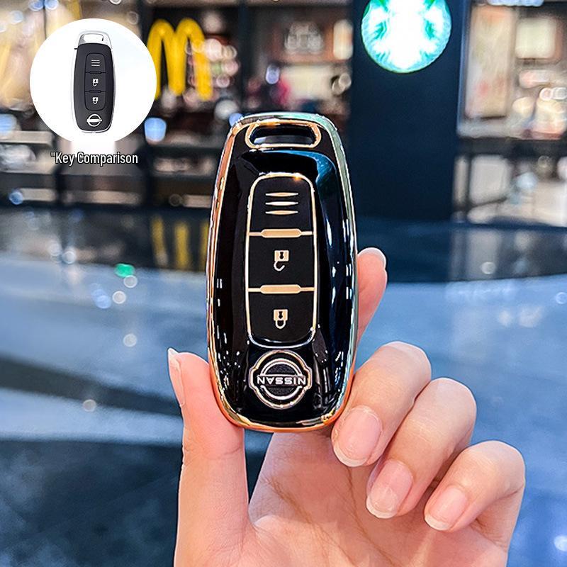 Nissan Key Case for Altima, Sylphy 14th Gen, Qashqai, X-Trail, Tiida, Bluebird, Kicks, Pathfinder, Murano.