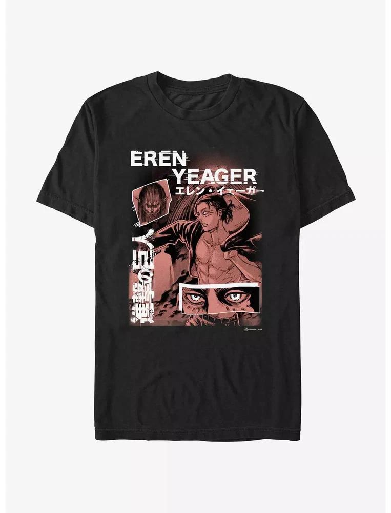 Anime Attack On Titan Eren Yeager Collage T Shirt Size S 4XL Gift For Friends S