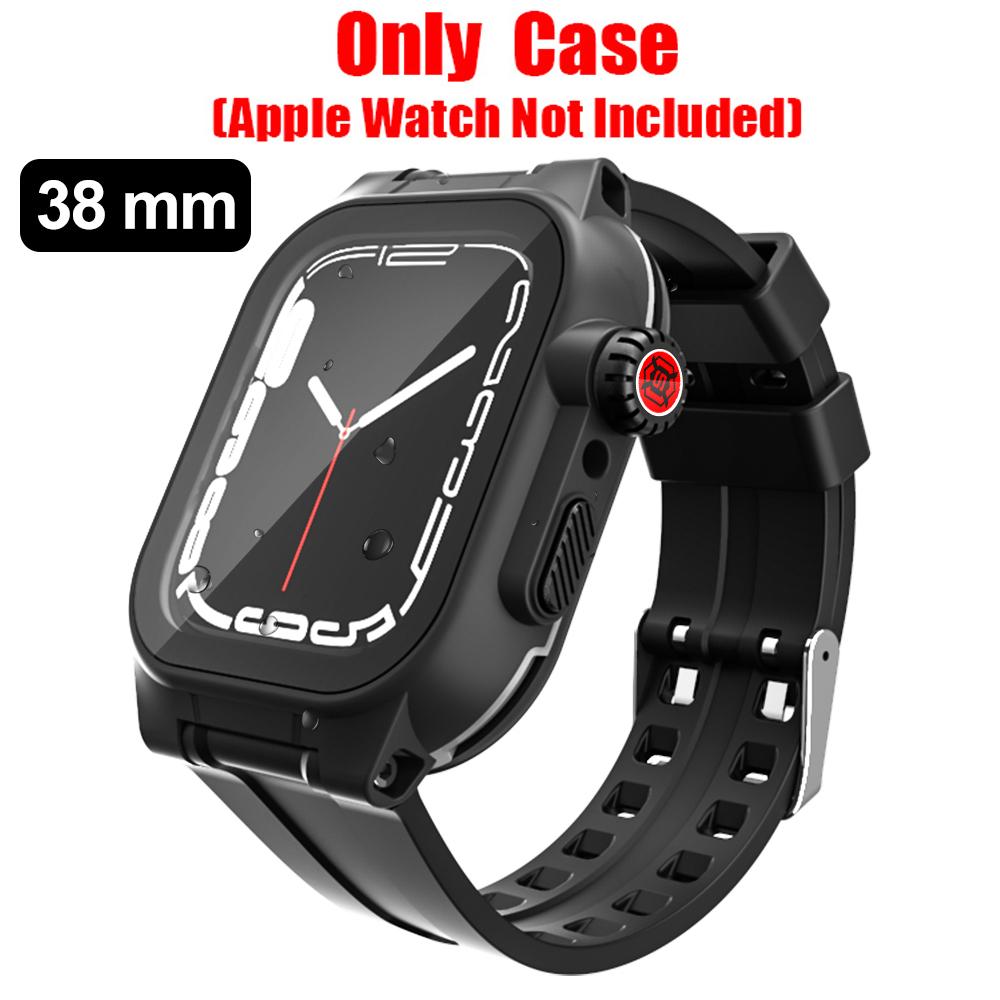 Armor Cover Diving Swim Outdoor Sport Anti-fall IP68 Waterproof Case For Apple Watch Series 9 8 7 6 5 4 3 2 SE 45 44 41 40 mm