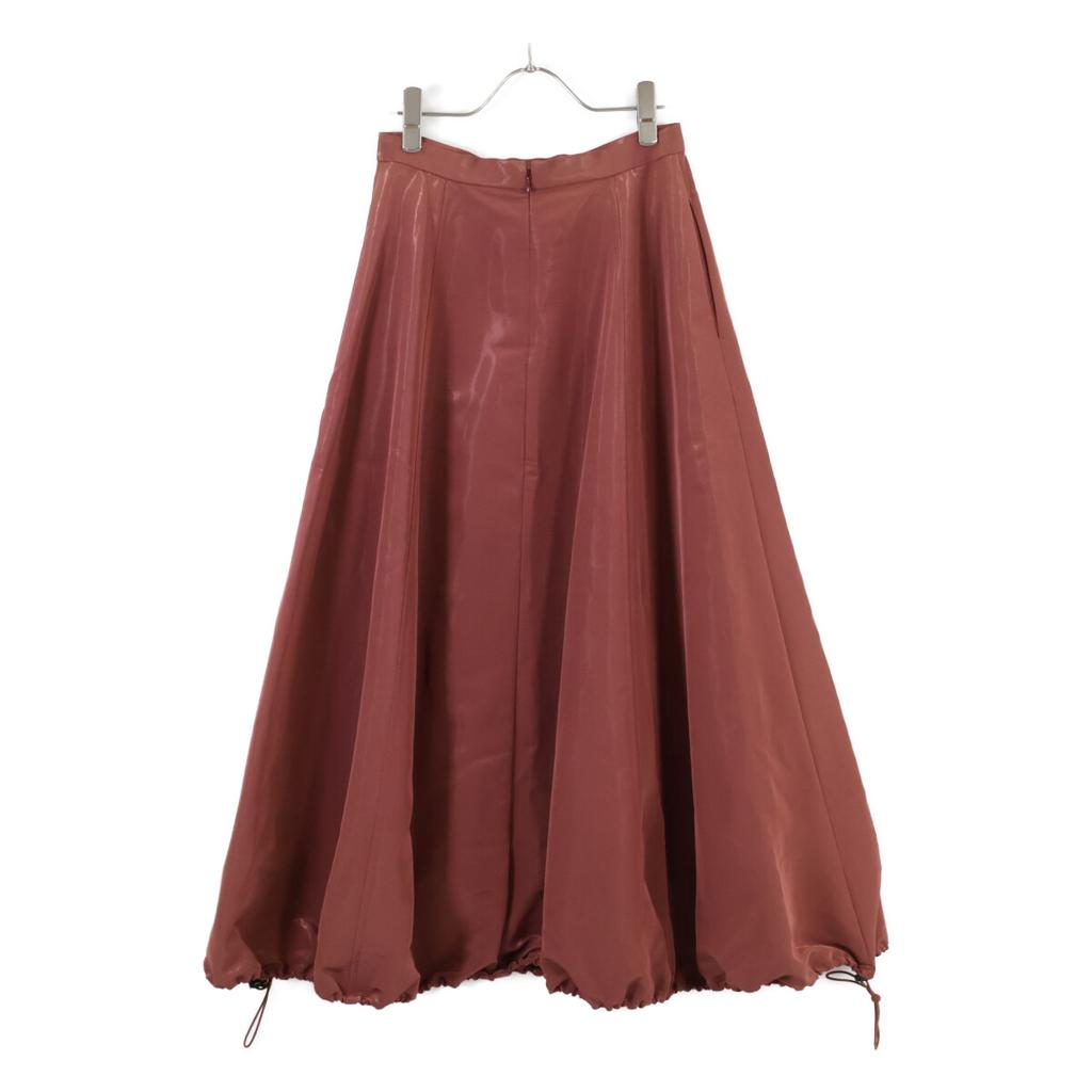 LE CIEL BLEU 23Stainless Steel Terracotta 25S67102 Glossy Drawstring Skirt Skirt 36 BordeauxUsed