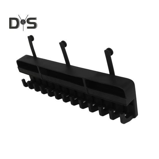 

Держатель для наращивания волос, стойка для хранения париков, многоцелевая, простая в установке, настенная вешалка для нескольких париков, органайзер для хранения чёрный