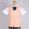 Japanese Girl College Students Sweater Waistcoat V-neck JK Uniform Knitted Cardigan Vest Campus Spring And Autumn Daily Clothes