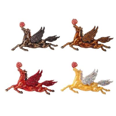 Sturdy Alloy Horse Pin Versatile Accessory for Scarf or Bag Embellishment