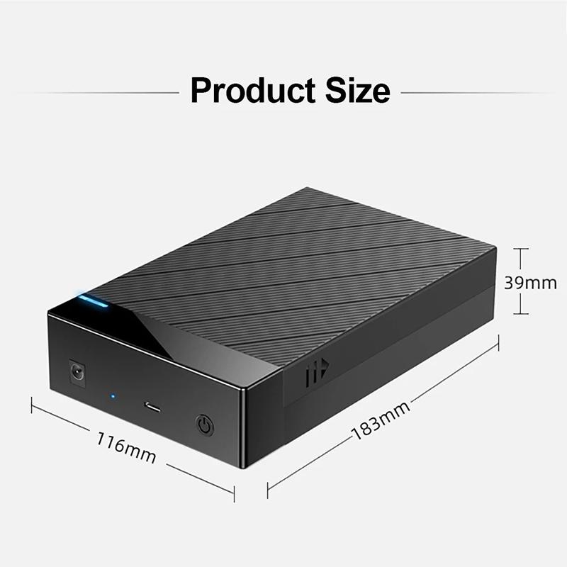 2.5/3.5 Inch HDD Case USB 3.0 To SATA External Hard Drive Support 12TB Hard Drive Enclosure 5Gbps High Speed Adapter for PC Lapop