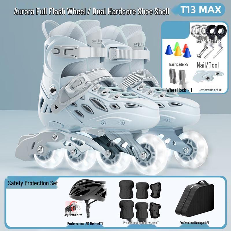 Swey Kids  Professional Inline Roller Skates Set Size 1