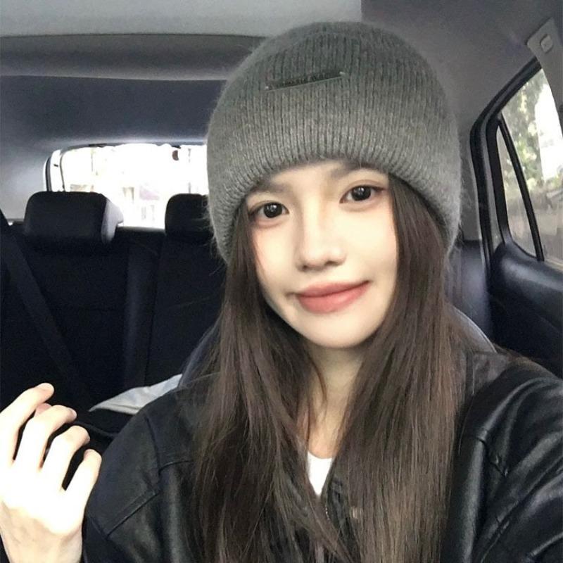 Wool Knitted Headgear Autumn and Winter New Thickened Warm Loose Ear Protection Small Wool Hat