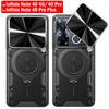 Armor Funda for Infinix Note 40 4G 40 Pro Plus Case Slide Camera Cover for Infinix Note 40 Pro+ Ring Stand Shockproof Capa