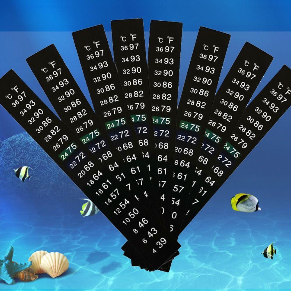 5Pcs 4-36 0-50 Aquarium Number Sticky Dual Scale Stick-on Thermometer Aquarium
