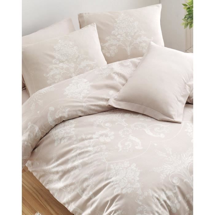 Bed Linen Set - 1 Duvet Cover 220 X 240 Cm + 2 Pillowcases 60 X 60 Cm - 65% Cotton, 35% Polyester - Mink