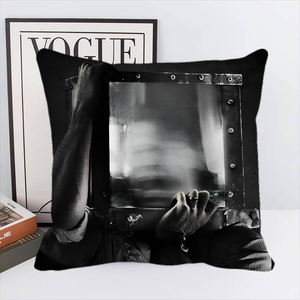 Canvas Printing Wall Art Saw Horror Movie Pillow Case Square Pillow Bedroom Sofa Leisure Comfort Cushion Home Decoration