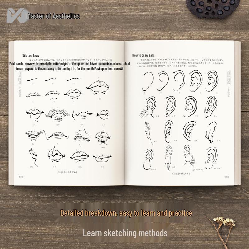 Baimiao Painting Guide: Gongbi Technique for Classic Beauty Figures - Beginner Tutorial Album