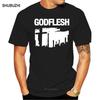 GODFLESH Koszulka Nowa Czarna Koszulka S3XL Industrial Post Metalowy Zespół Ministry Lato Krótki Rękaw Koszulka Modny Top Koszulka