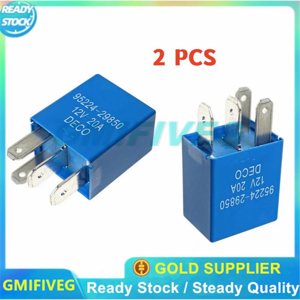 New 2pcs 95224-29850 9522429850 Power Relay 12V 4-pin for KIA Car Air Conditioning Fan Fuel Pump Relays Relay Fan 95224 29850