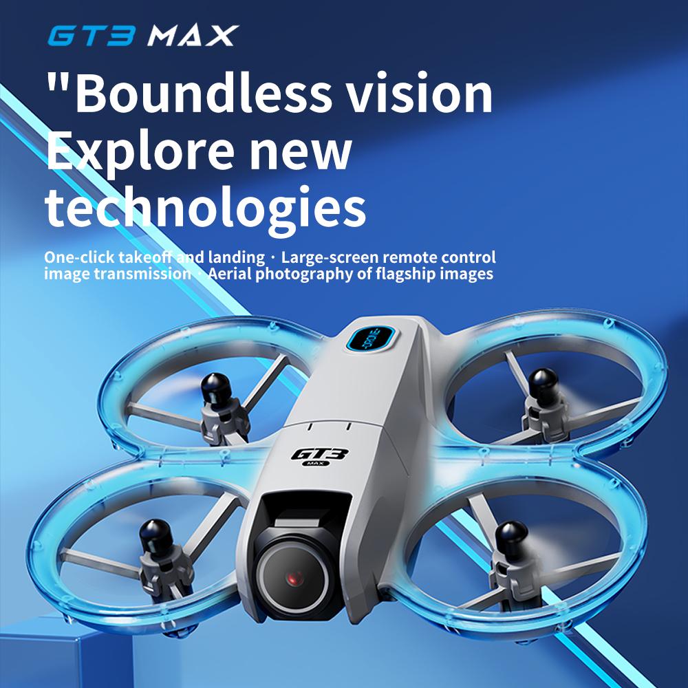 GT3 MAX Mini Drone 5G 8K GPS Fotografia aerea HD professionale Illuminazione dinamica Telecomando Velivolo Flusso ottico Quadricottero