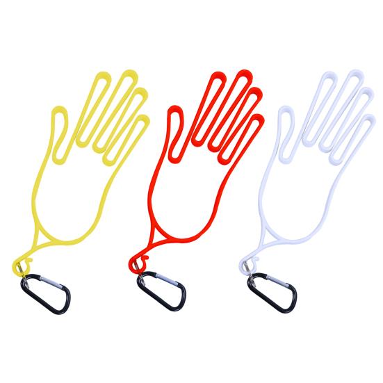 ABS Golfhandschuhhalter Handförmig Hochfest Golfhandschuhständer mit Karabiner