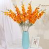2 Główki 50cm Sztuczny Flokowany Kwiat Ostróżki Dekoracja Ślubna Domowa Fetionzi Sztuczny Dekor Rekwizyty Fotograficzne Sztuczny Kwiat