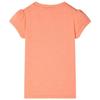 T-shirt enfant à manches courtes orange néon 92/104/116/128/140