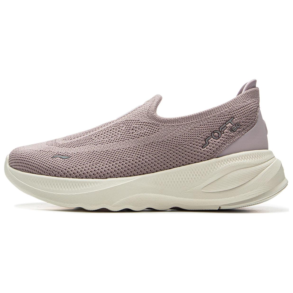 

Новые женские повседневные кроссовки LiNing с низким верхом, легкие, противоскользящие и износостойкие, голубино-серые с фиолетовым, AGLV018-10 36