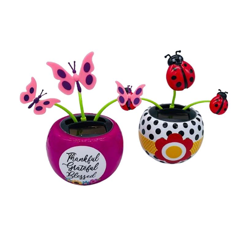 Solar Dancing Sunflower Toys, Reusable Solar Shaking Head Decoration, Cute Flower Flower Pot Toys Suitabl