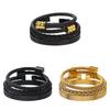 Punk-Retro-Armbänder aus Stahl mit geometrischen Formen für Herren mit mehrfarbigen Spiralen – ideal als Geschenk für Festivals