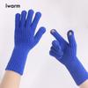 Liebe warme iwarme einfarbige Wolle kältefeste und warme Strickhandschuhe Winter Zeigefinger Hohlfinger Touchscreen-Handschuhe