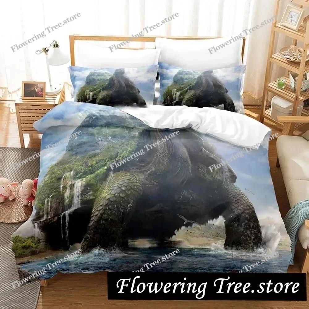 3D Print World Turtles Turtle Island Bedding Set Duvet Cover Bed Set Quilt Cover Pillowcase Comforter king Queen Size Boys Adult