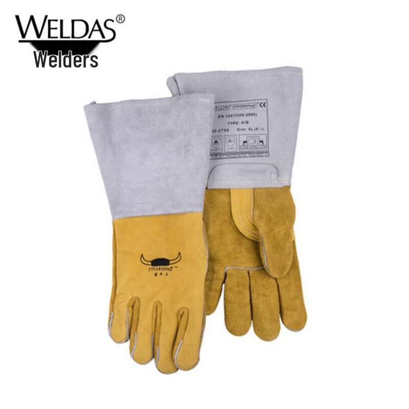WELDAS 10-2750 CE Certified Cowhide Welder s Gloves XL