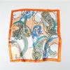 Color Matching Cashew Nut Satin Printed Silk Scarf Shawl Sunscreen Large Square Scarf Satin Imitation Silk Shawl Headscarf