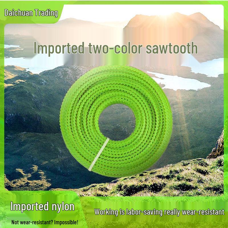Universal Two-Color Serrated Grass Cutting Line Rope for Lawn Mowers