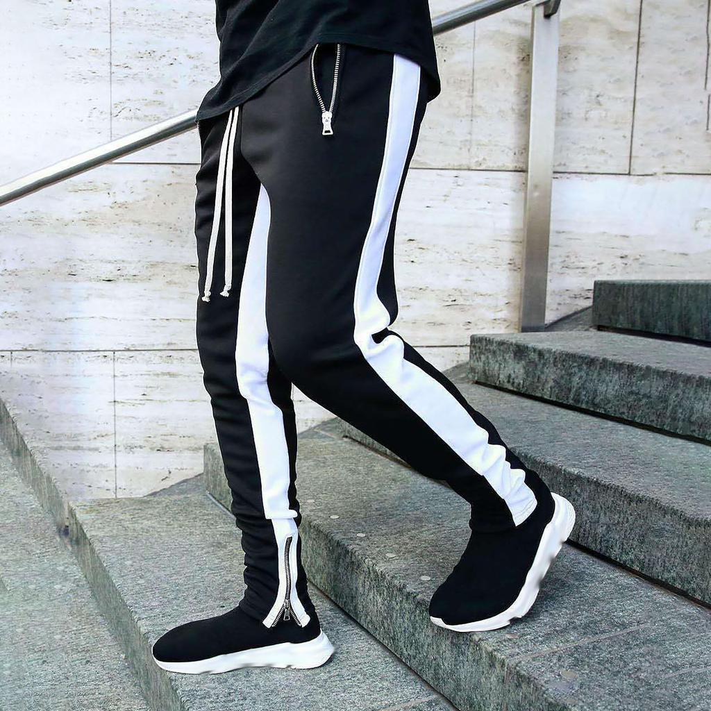 Pánské běžecké kalhoty Ležérní kalhoty Small Feet Slim Tooling s mnoha kapsami