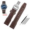 For IWC Pilots Little Prince Watch IW327004/IIW377714 Mark16/17/18 Portuguese Leather Strap 20 21mm Men Watch Band Belt Bracelet